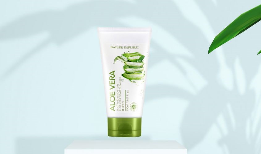 Sữa rửa mặt chiết xuất lô hội Nature Republic 150 ml