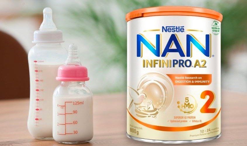 Sữa bột Nestlé NAN InfiniPro A2 số 2 800g (12 - 24 tháng) cung cấp năng lượng cho con Sữa bột Nestlé NAN InfiniPro A2 số 2 800g (12 - 24 tháng) cung cấp năng lượng cho con