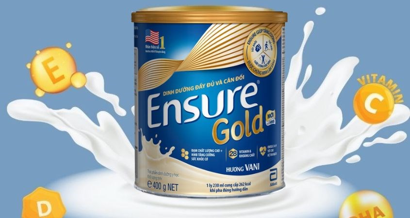 Sữa bột Ensure Gold hương vani 400g giàu dinh dưỡng