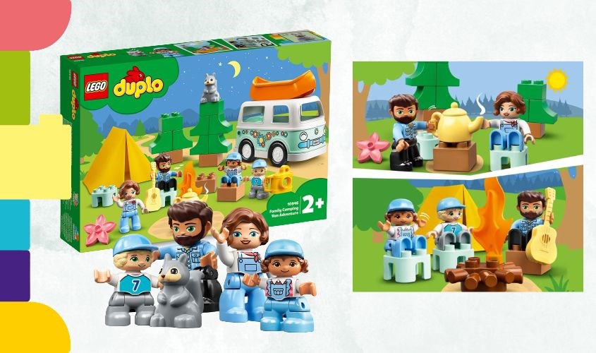 Đồ chơi lắp ráp chuyến phiêu lưu cắm trại gia đình Lego Duplo 10946 (30 chi tiết)