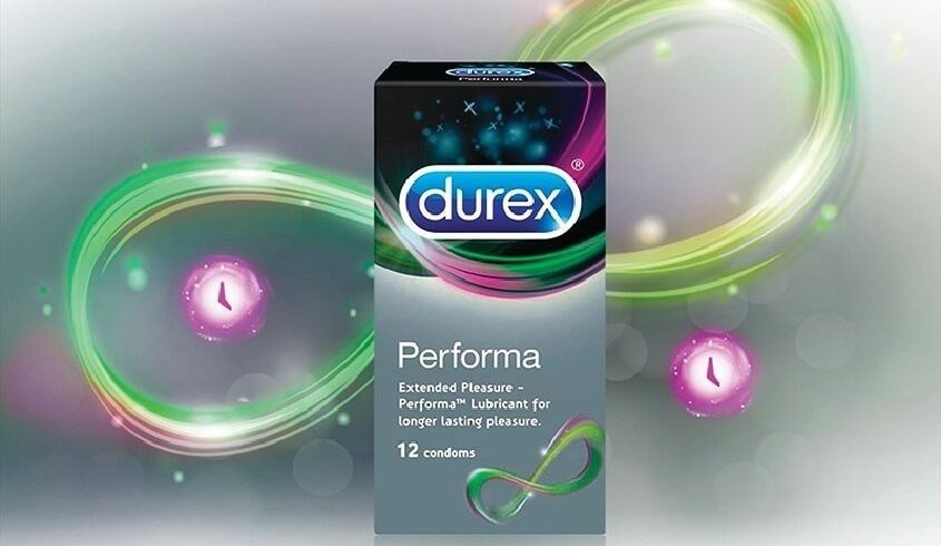 Hộp 12 cái bao cao su Durex Performa 52mm Hộp 12 cái bao cao su Durex Performa 52mm