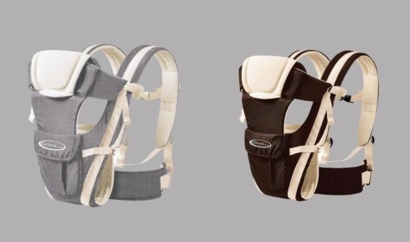 Địu em bé 4 in 1 Gluck baby GP708 màu xám cho bé từ 3 - 25 tháng