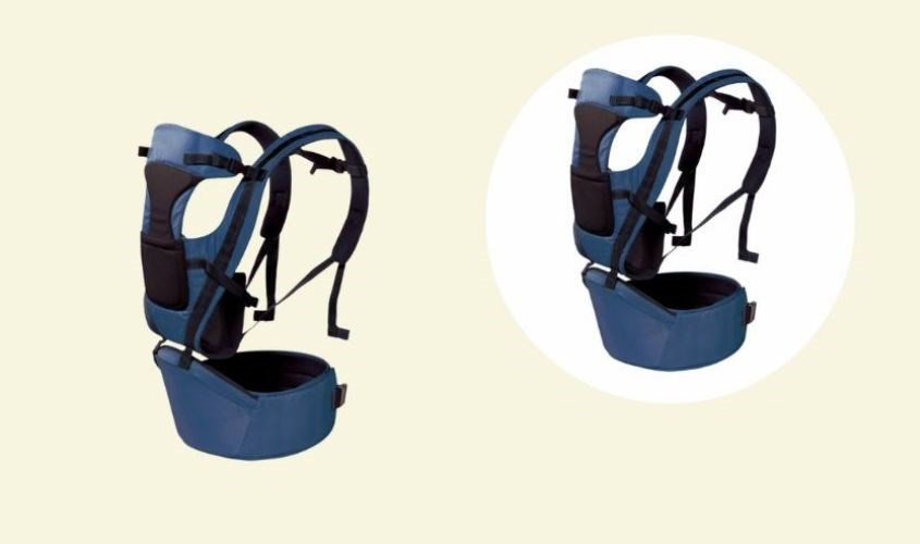 Địu em bé 8 in 1 Gluck baby GP709 màu xanh Navy cho bé từ 3 - 25 tháng