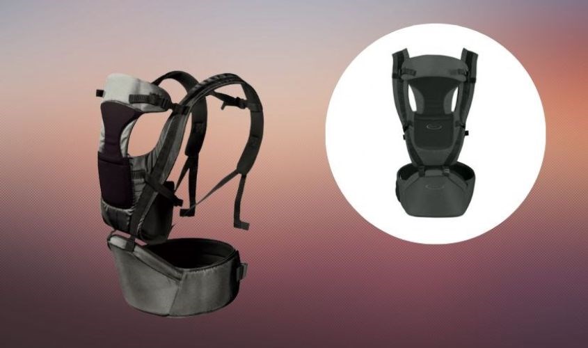 Địu em bé 8 in 1 Gluck baby GP709 màu xám cho bé từ 3 - 25 tháng