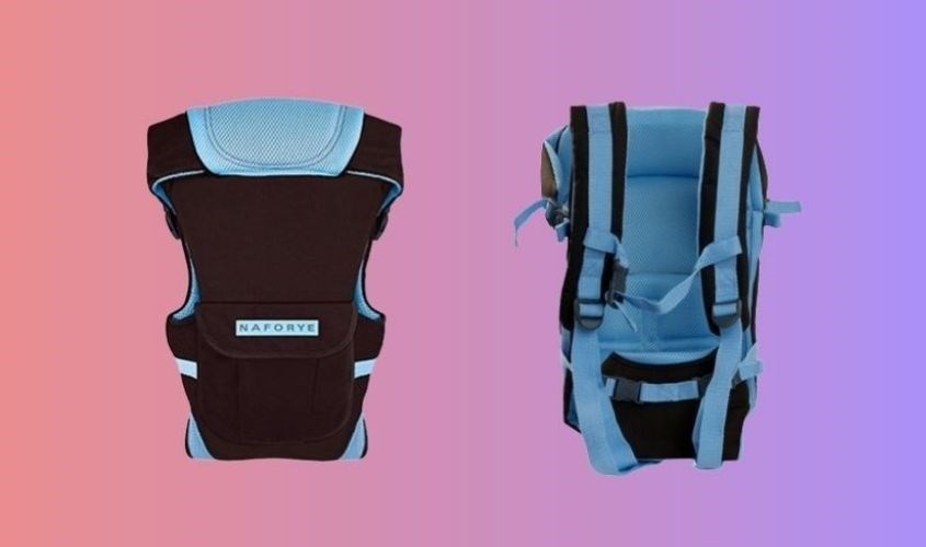 Địu em bé Naforye Hug Helper N99500 màu xanh dương cho bé dưới 30 tháng