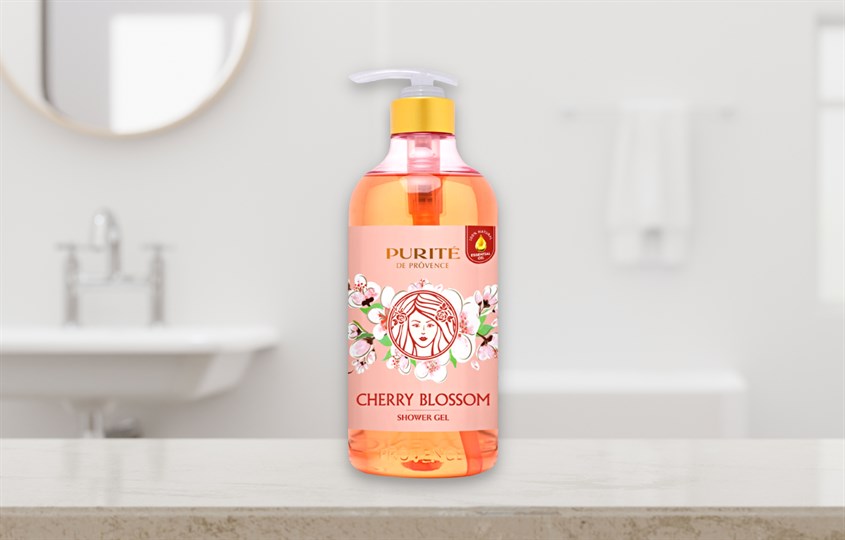 Sữa tắm Purité Cherry Blossom Shower Gel hương hoa anh đào 500ml