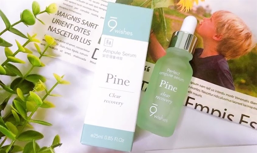 Tinh chất thanh lọc và phục hồi da 9 Wishes Amazing Pine Ampule 25 ml