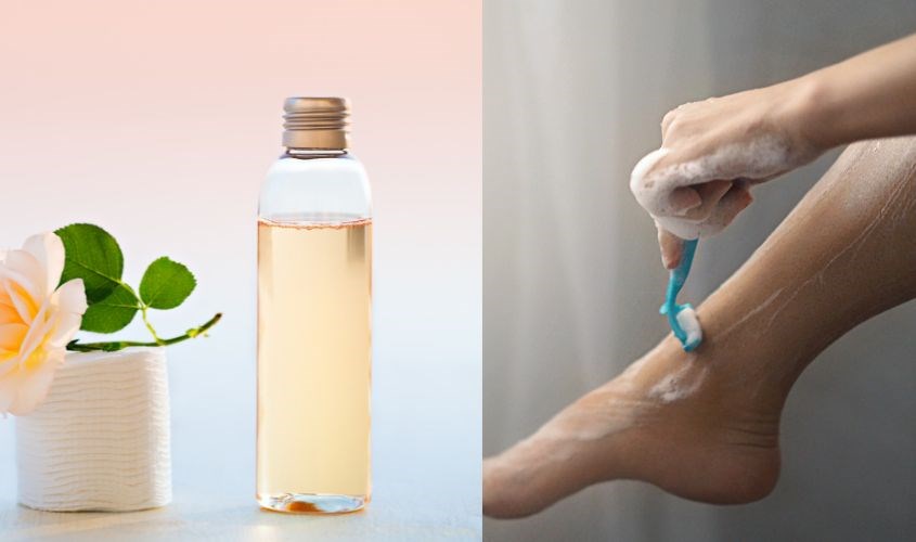 Sử dụng nước hoa hồng giúp làm dịu da sau cạo