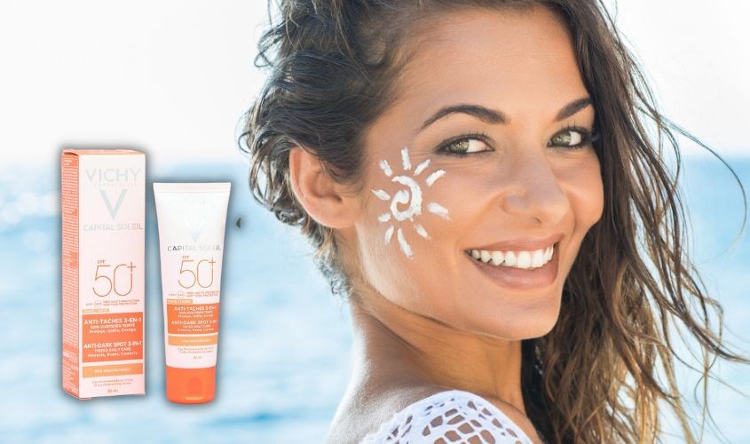 Kem chống nắng ngăn ngừa sạm nám, không gây bóng nhờn Vichy Capital Soleil SPF 50+ PA++++ 50 ml