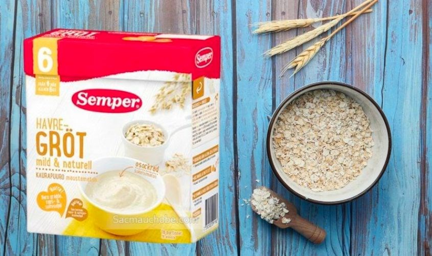 Bột ăn dặm và sữa yến mạch của Semper