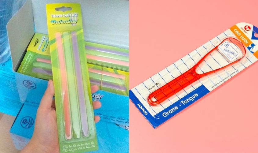 Dụng cụ cạo lưỡi bằng nhựa