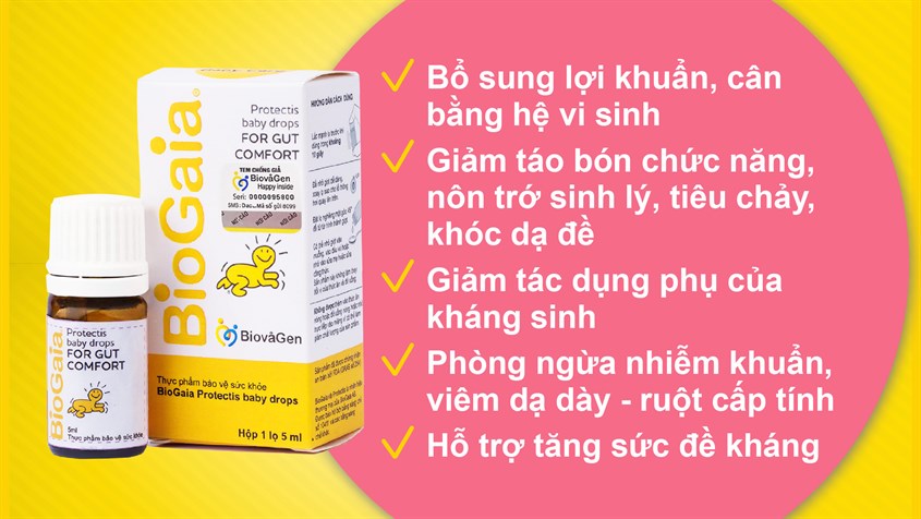 Tùy vào cơ địa của từng bé mà men vi sinh Biogaia sẽ phát huy hiệu quả theo thời gian khác nhau