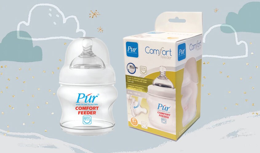 Bình sữa Comfort Feeder cổ rộng hỗ trợ bé tránh bị sặc Bình sữa Comfort Feeder cổ rộng hỗ trợ bé tránh bị sặc