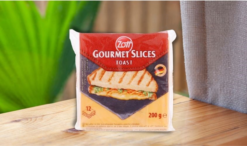 Phô mai Zott Toast gói 12 lát 200g (từ 1 tuổi)