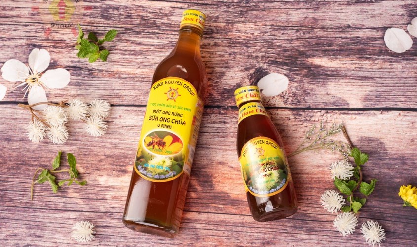 Mật ong rừng nguyên chất pha sữa ong chúa U Minh Xuân Nguyên 500 ml