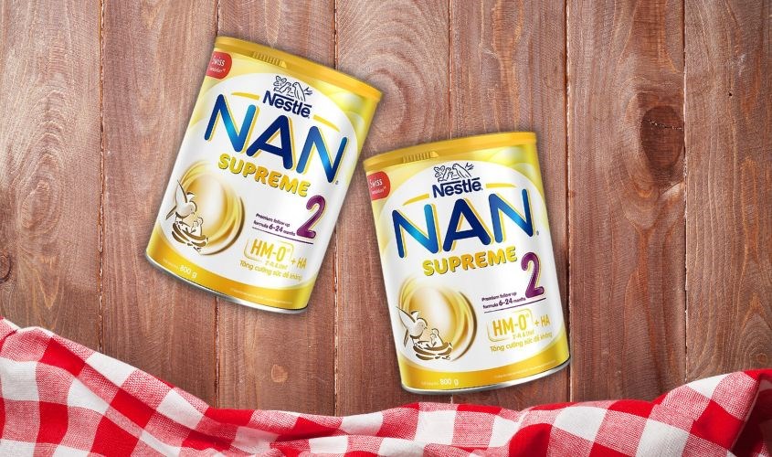 Bảo quản sữa Nan Supreme 2 nơi khô ráo thoáng mát