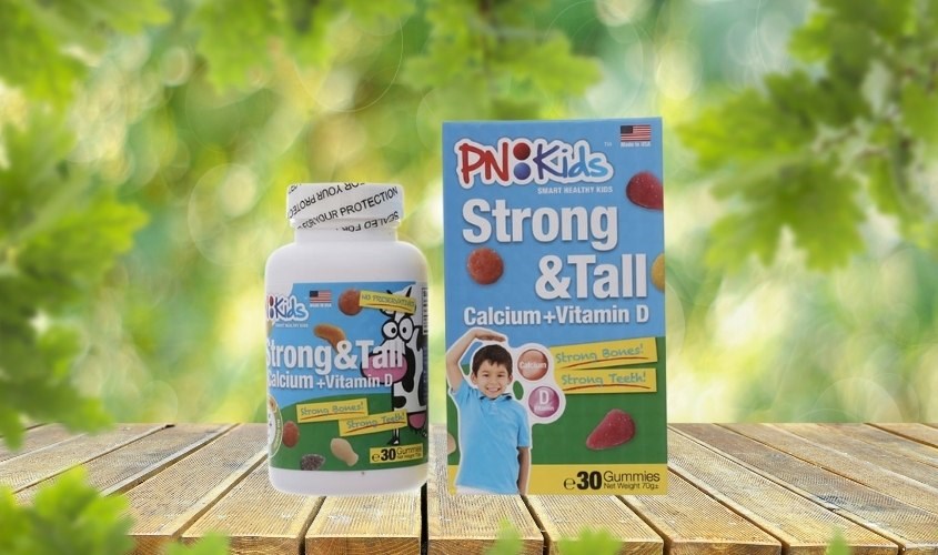 Viên nhai PN Kids Strong & Tall phát triển xương và răng 30 viên bổ sung Canxi