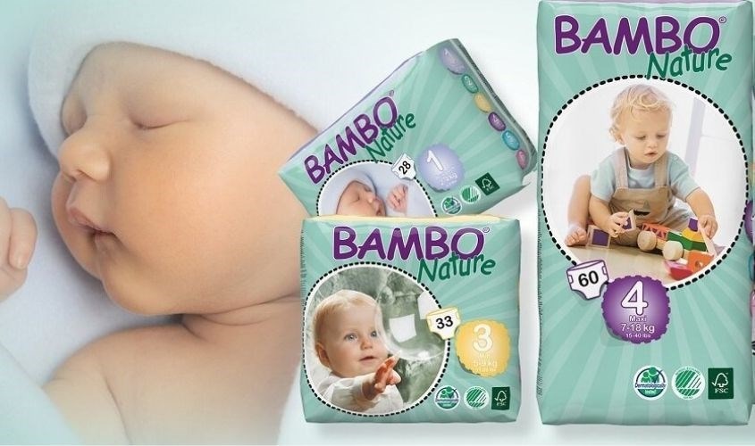 Tã giấy Bambo Nature không gây kích ứng cho làn da bé