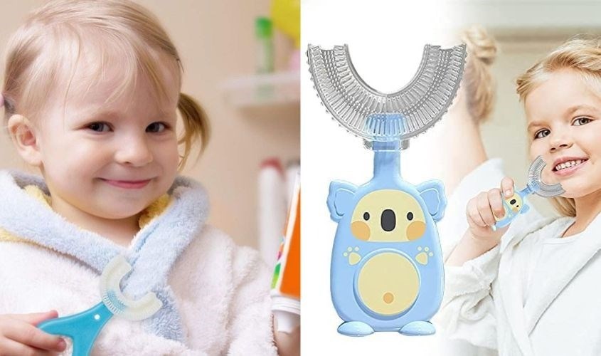 Bàn chải chữ U an toàn cho trẻ sử dụng