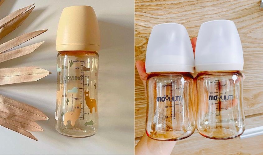 Bình sữa Moyumm có thiết kế tinh tế, đẹp mắt