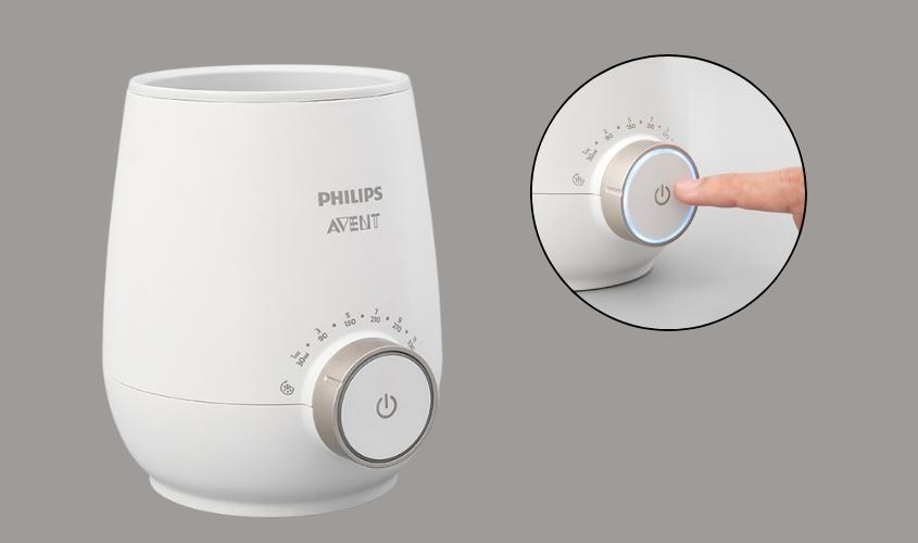 Máy sẽ bắt đầu hoạt động khi tín hiệu đèn LED sáng lên