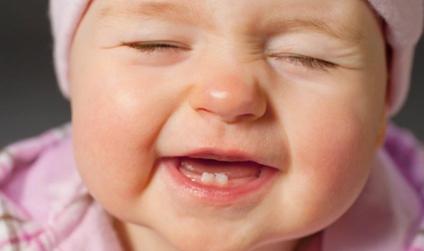 Bé mọc răng sữa từ khoảng 6 tháng tuổi Bé mọc răng sữa từ khoảng 6 tháng tuổi