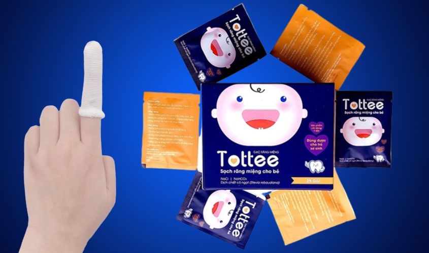Gạc răng miệng cho bé Tottee hộp 30 gói (Từ 0 tháng) Gạc răng miệng cho bé Tottee hộp 30 gói (Từ 0 tháng)