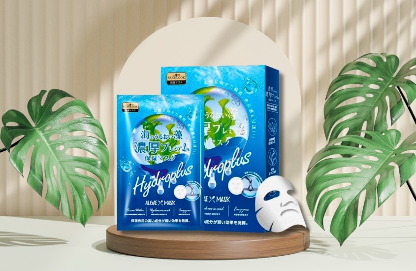 Mặt nạ giấy Rong Biển Đại Dương dưỡng ẩm sâu SexyLook Marine Algae Moisturizing 28 ml (hộp 4 miếng)