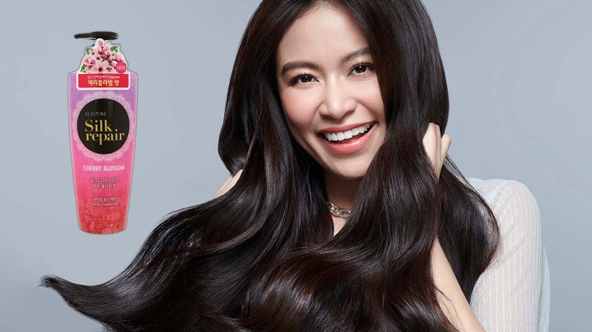 Dầu Gội Elastine Silk Repair Cherry Blossom