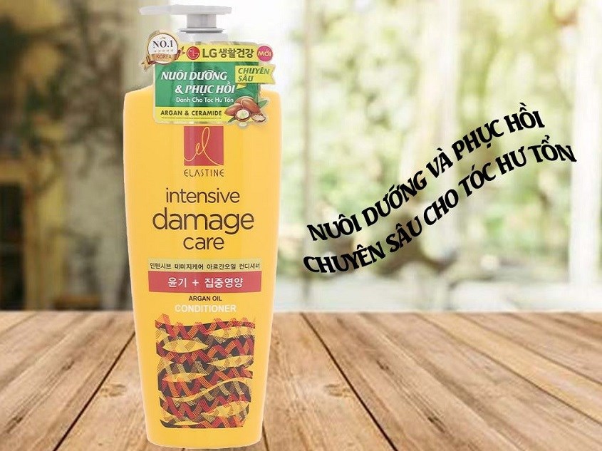 Dầu gội Elastine Intensive Damage phục hồi, nuôi dưỡng tóc hư tổn 550 ml