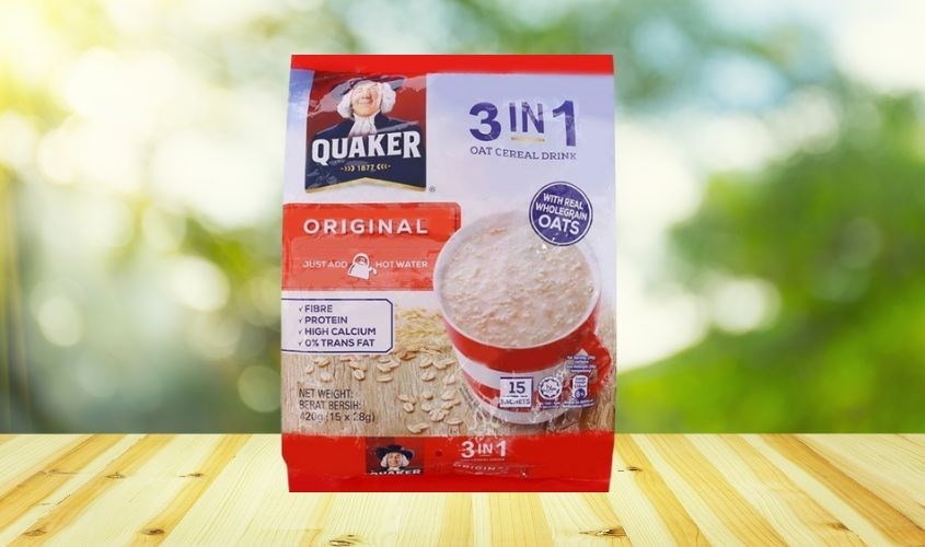 Yến mạch nguyên chất cán mỏng vị truyền thống Quaker 420g 