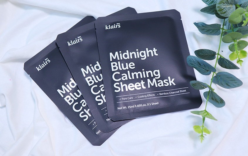 Mặt nạ giấy làm dịu mát da và giảm kích ứng Klairs Midnight Blue 25 ml