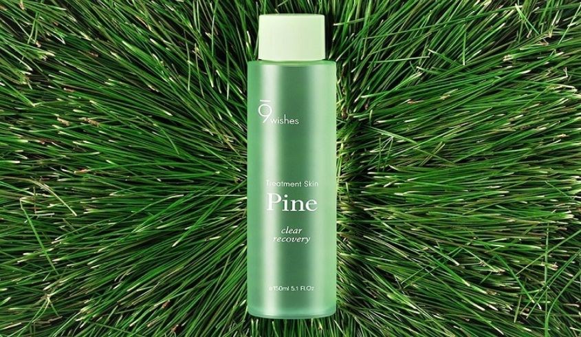Toner thanh lọc da 9 Wishes Pine Treatment Skin chiết xuất Lá Thông 150 ml