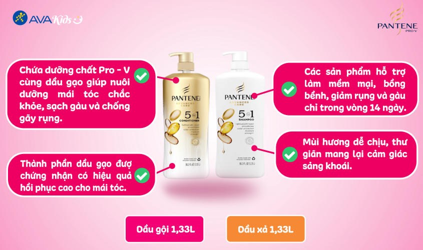 Dầu gội Pantene Pro-V ngăn rụng tóc 650 ml