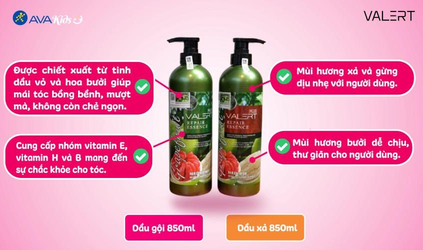 Dầu gội cặp Grapefruit Valert