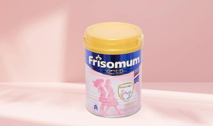 Sữa bầu Frisomum vị cam dung tích 400g.
