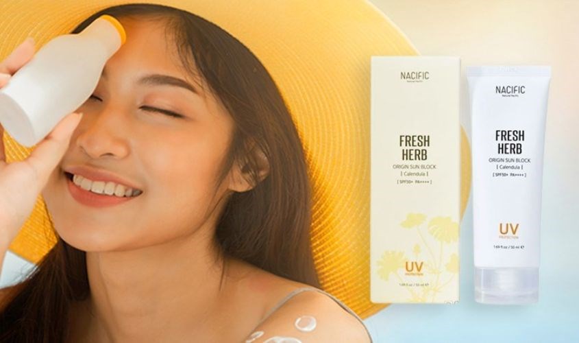 Kem chống nắng làm dịu da Nacific Fresh Herb SPF 50+ PA++++ 50 ml