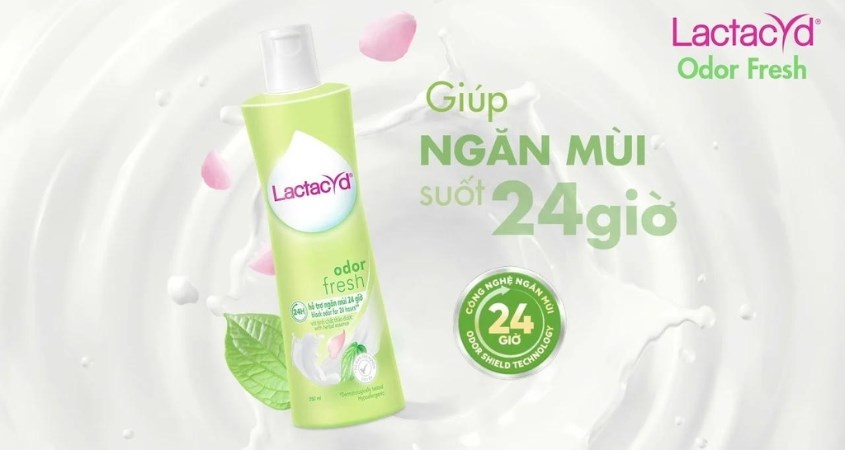 Dung dịch vệ sinh phụ nữ Lactacyd Odor Fresh hương tươi mát 250 ml