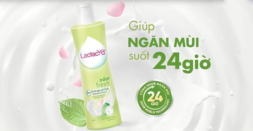 Dung dịch vệ sinh phụ nữ Lactacyd Odor Fresh hương tươi mát 250 ml