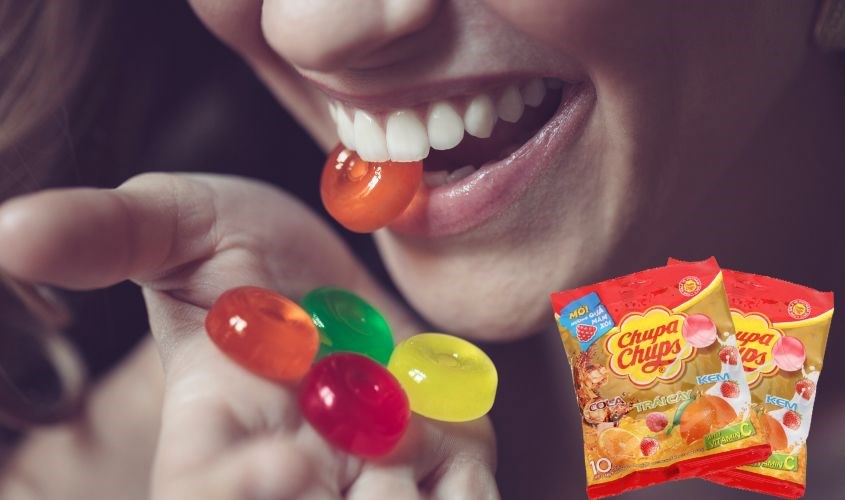 Kẹo mút Chupa Chups hương trái cây gói 100g