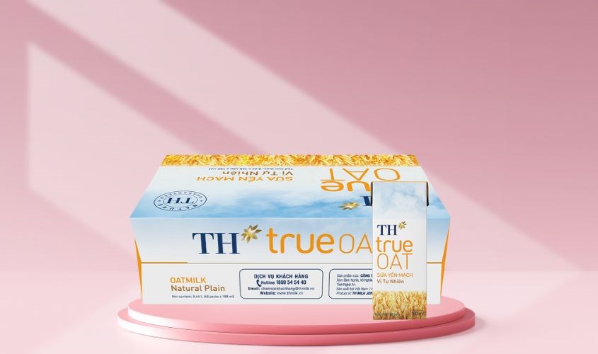 Thùng 48 hộp sữa yến mạch TH true Oat 180 ml (từ 1 tuổi)