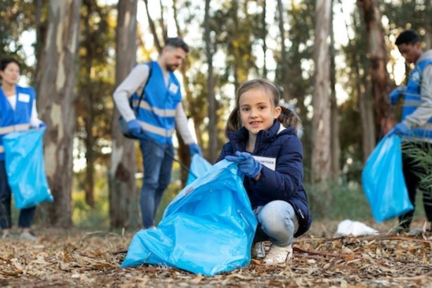 Bé tham gia các hoạt động bảo vệ môi trường. Ảnh: Freepik Bé tham gia các hoạt động bảo vệ môi trường. Ảnh: Freepik