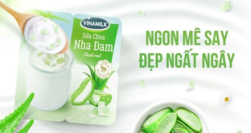 Lốc 4 hộp sữa chua trái cây Vinamilk vị nha đam 100g chỉ nên sử dụng từ 1 - 2 tuần