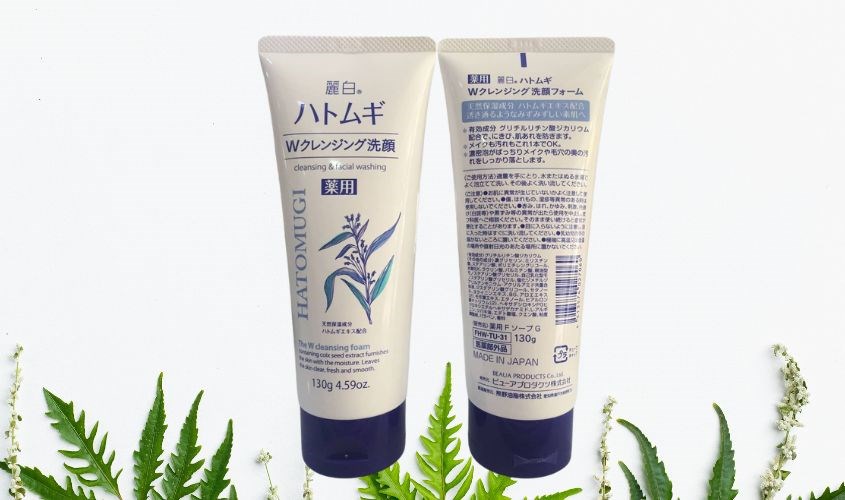 Sữa rửa mặt Hatomugi có chiết xuất từ hạt Ý Dĩ an toàn cho da