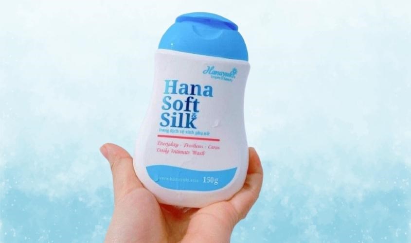 Dung dịch vệ sinh phụ nữ Hana Soft & Silk không gây kích ứng cho da 