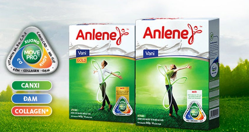 Sữa Anlene cung cấp canxi và lượng vitamin D chống lão hóa và loãng xương Sữa Anlene cung cấp canxi và lượng vitamin D chống lão hóa và loãng xương