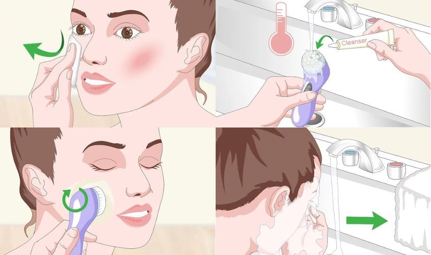 Cách sử dụng máy rửa mặt