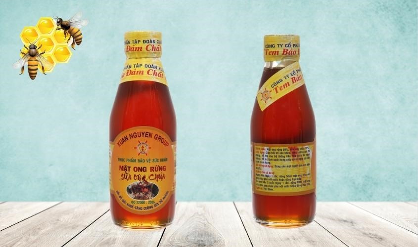Mật ong rừng nguyên chất pha sữa ong chúa Xuân Nguyên 200 ml
