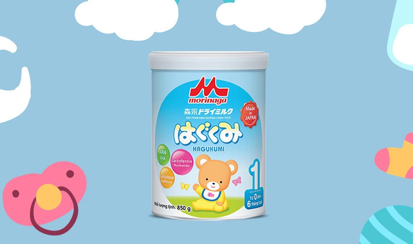 Sữa bột Morinaga Hagukumi số 1 850g (0 - 6 tháng)