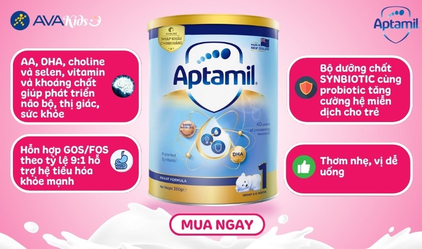 Sữa bột Aptamil Infant Formula số 1 380g (0 - 12 tháng)